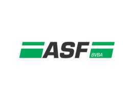 Logo 2 kleuren - vinyl ASF bvba 40 cm  Groen/Zwart