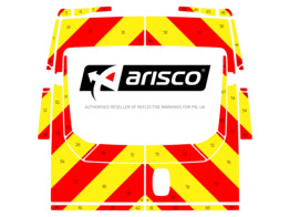 Striping Iveco Daily H2 - Chevrons T11500 Rood/Gee