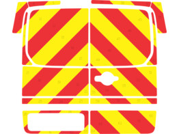 Striping Fiat Scudo - Chevrons T7500 Red/Yellow 15